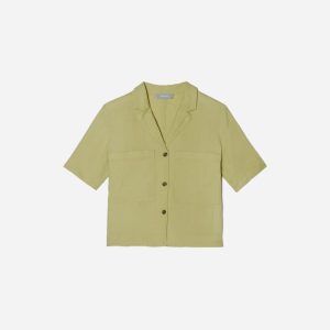 The Linen Workwear Shirt | Leek