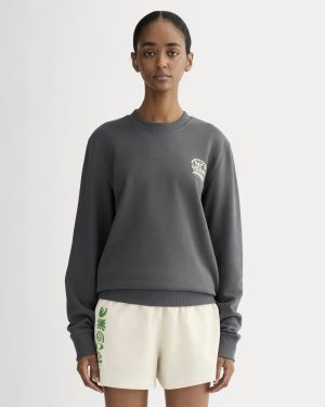 The Everlane x Parks Project French Terry Crew | Forged Iron / Natural