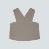 The Cross-Front Apron Top | Clay