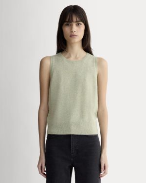 The Classic Tank in Cashmere | Light Heathered Moss