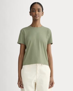 The Box-Cut Tee in Essential Cotton | Sagebrush | No Pocket