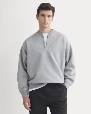 Luxe Fleece Half-Zip Pullover | Vintage Heather Grey