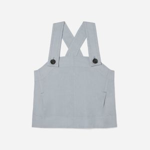 The Apron Linen Tank | Sky