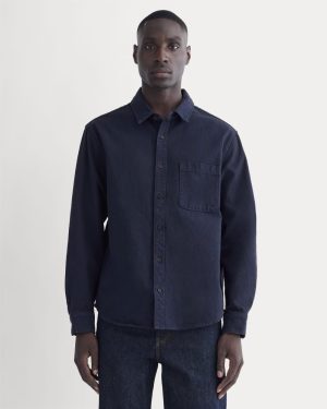 The Canvas Organic Cotton Overshirt | Navy