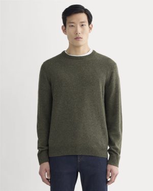 The Cashmere Crew | Heathered Army Green
