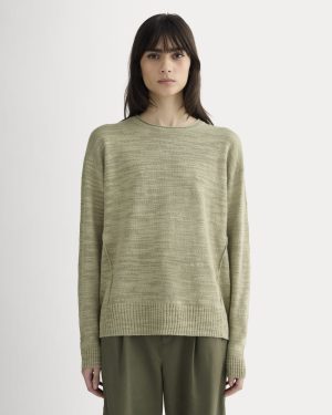The Slouch Sweater in Cotton Linen | Eucalyptus