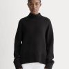 The Boxy Turtleneck in Everyday Cotton | Black