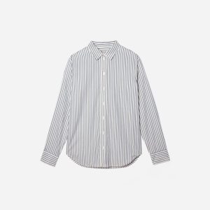 The Must-Have Shirt in Silky Cotton | Deep Blue / Canvas