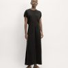 The TENCEL™ Short-Sleeve Midi Dress | Black