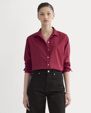 The Must-Have Shirt in Silky Cotton | Merlot