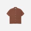The Boxy Shirt in Washable Silk | Cinnamon