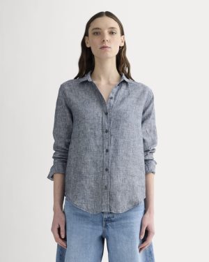 The Must-Have Shirt in Linen | Navy Chambray