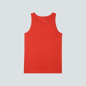 The Tank in Essential Cotton | Red Orange