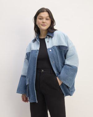 The Everlane x Marques' Almeida Denim Patchwork Jacket | Diamond Blue