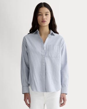 The Must-Have Oxford Shirt | Bone / Mazarine Blue