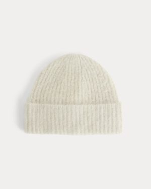 Plush Alpaca Beanie | Bone