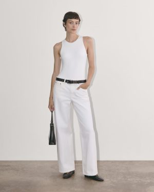 The Cutaway Tank Bodysuit | White | Bikini