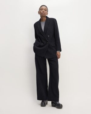 The ReWool® Double-Breasted Blazer | Navy / Bone