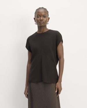 The Drape Top in Butterlite | Black