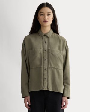 The Boxy Overshirt in Buttersoft | Kalamata