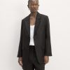 The Oversized Blazer in Linen | Black