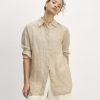 The Boyfriend Shirt in Linen | Cornstalk Chambray