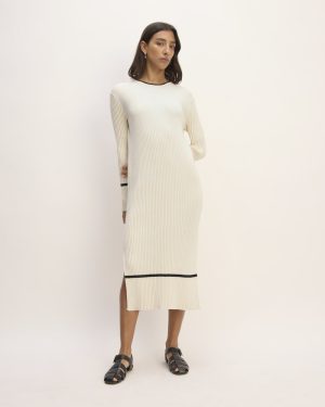 The Cotton Wide Rib Midi Dress | Canvas