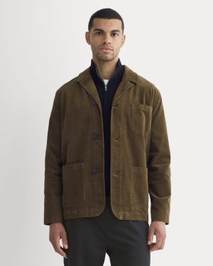 Fine Wale Corduroy Chore Blazer | Cocoa