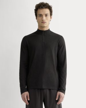 The Rec Quarter-Zip | Black