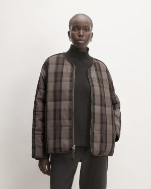 The Quilted Cotton Liner | Abalone / Black / Earth Brown