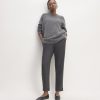 The Wool Flannel Pull-On Pant | Heather Charcoal