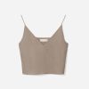 The Washable Silk Cropped Cami | Burnt Sugar