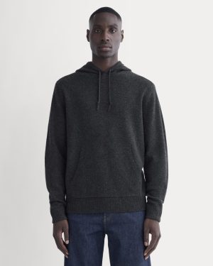 The Felted Merino Hoodie | Charcoal