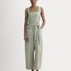 The Utility Coverall in Linen | Seagrass