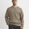 Luxe Merino Double-Knit Sweater | Taupe Melange