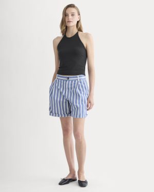 The Pleated Chino Short | Dutch Blue / Natural
