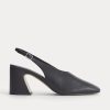 Curved Slingback Heel | Black