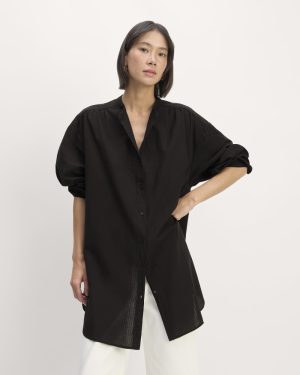 The Gauze Oversized Shirt | Black
