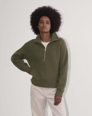 The Half-Zip Sweater in Luxe Merino | Kalamata