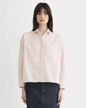The Boxy Oxford | Rose Quartz Chambray
