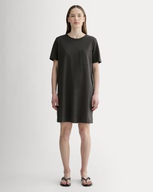 The Organic Cotton Weekend Tee Dress | Washed Black