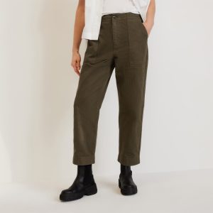 The Organic Cotton Herringbone Pant | Beech