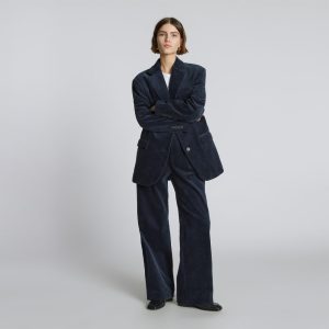 The Corduroy Way-High® Drape Pant | Deep Navy