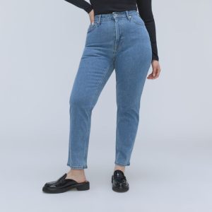 The Cheeky Hourglass Jean | Stone-Washed Sky | 28.5 Inseam
