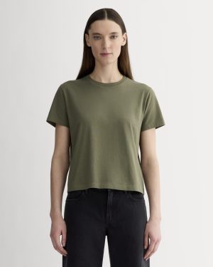 The Box-Cut Tee in Essential Cotton | Kalamata | No Pocket