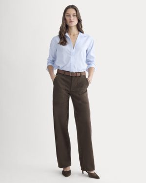 Utility Column Pant | Dark Chocolate
