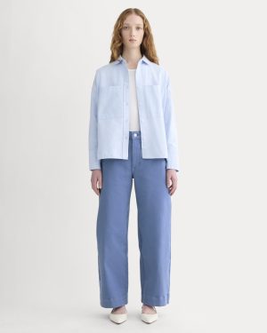 The Utility Wide-Leg Pant | Cornflower Blue
