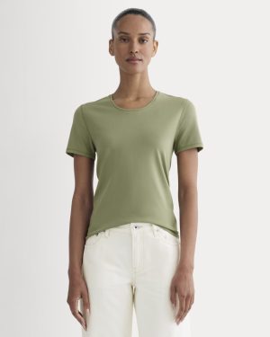 The Form Tee | Lichen Green