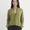 The Crew Cardigan in Alpaca | Moss