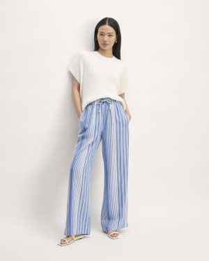 The Wide-Leg Pant in Butterlite | Granada Sky Blue / Bone